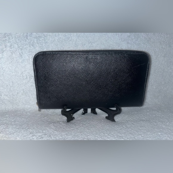 Prada Saffiano Leather Zip Around Long Wallet - Picture 1 of 8